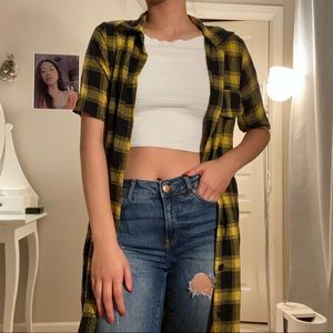 plaid cardigan (can also wear as a dress)